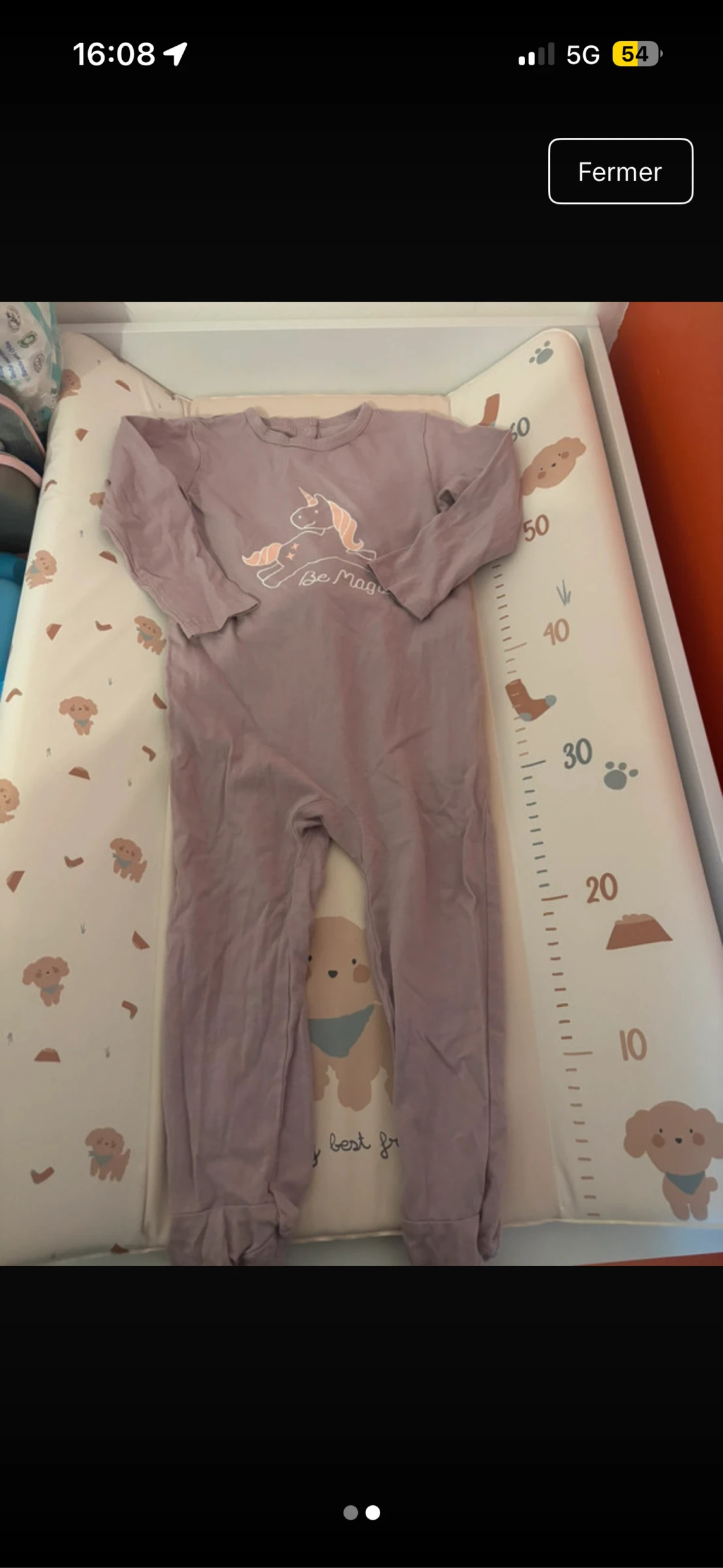 Pyjama fin licorne 